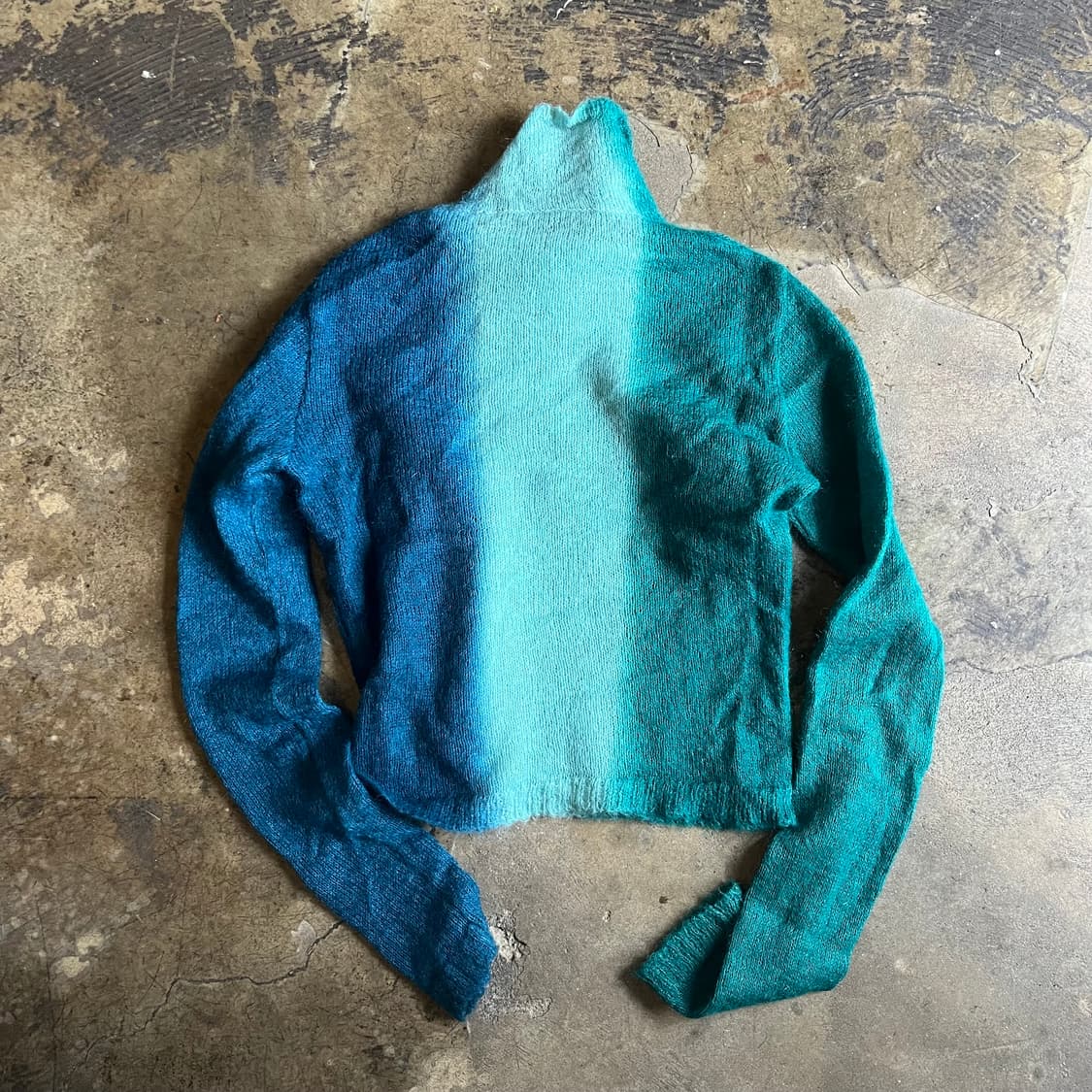 90s 베르사체 배색 모헤어 크롭 니트 상품이미지7