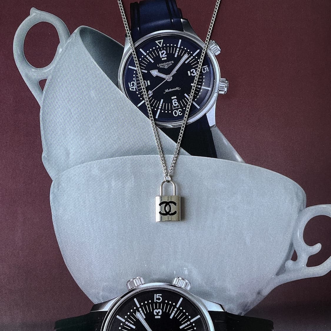 샤넬 정품 패드락 목걸이 (자물쇠 실버 펜던트 업사이클링) 상품이미지4