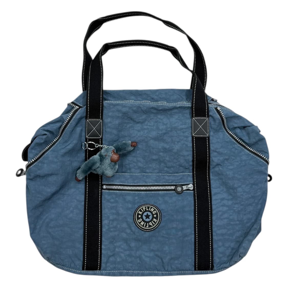 키플링 빈티지 Y2K 소라색 블루 빅 숄더백 토트백 가방 상품이미지2