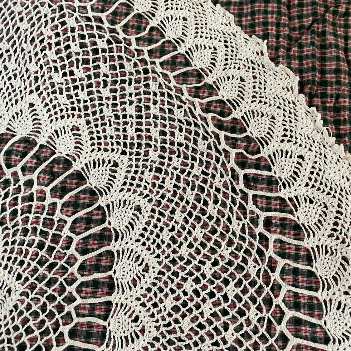 빈티지 크로쉐 뜨개 원형매트 상품이미지2