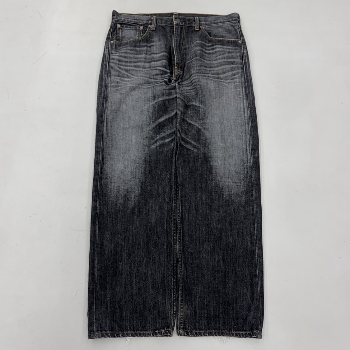 리바이스 00s 제팬 503 흑청 와이드 데님팬츠 상품이미지2