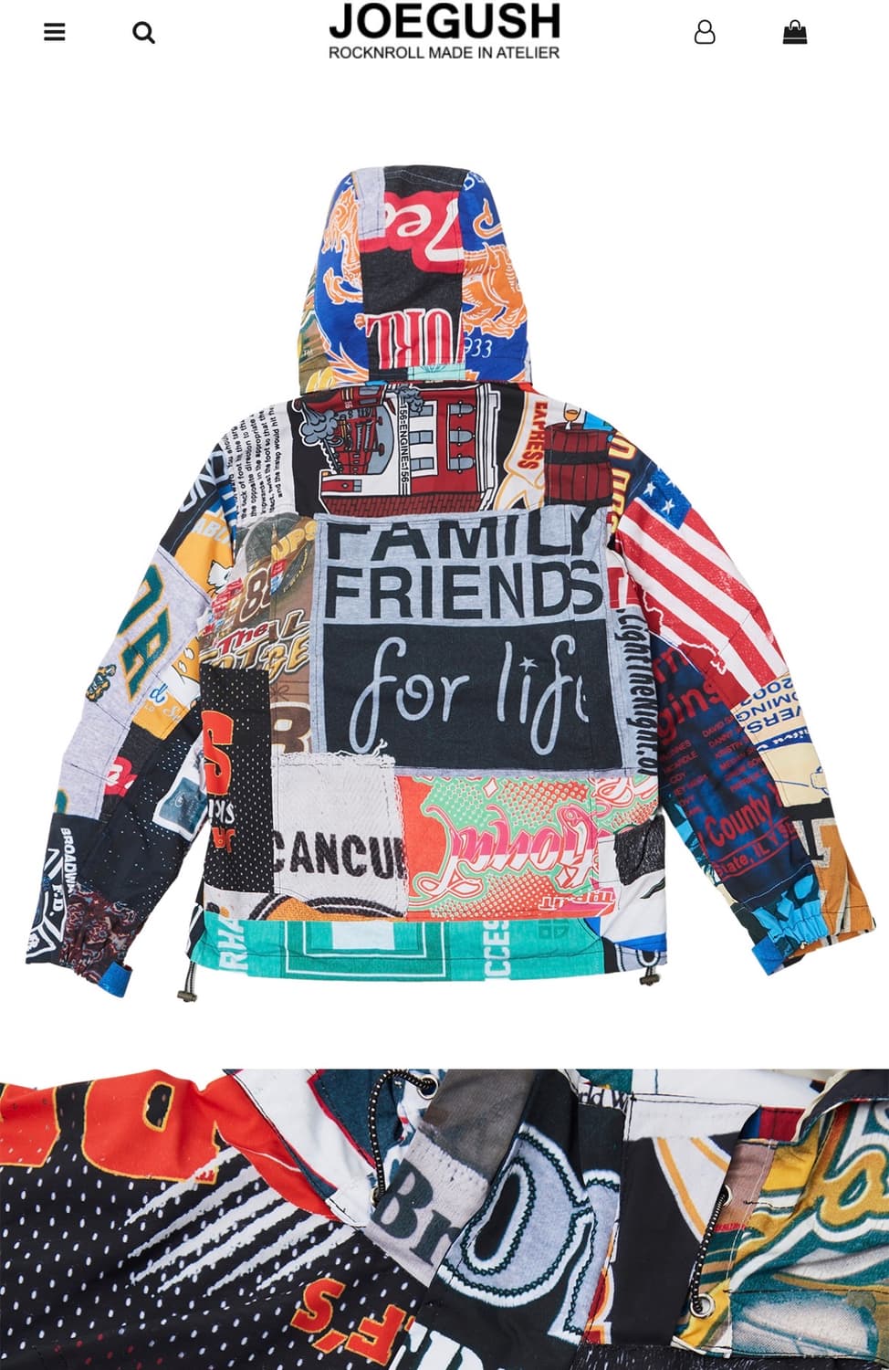 Joegush  Graphic Patchwork Windbreaker 상품이미지2