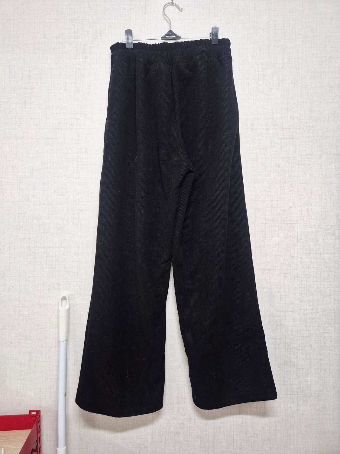 검정 코듀로이 와이드 팬츠 상품이미지2