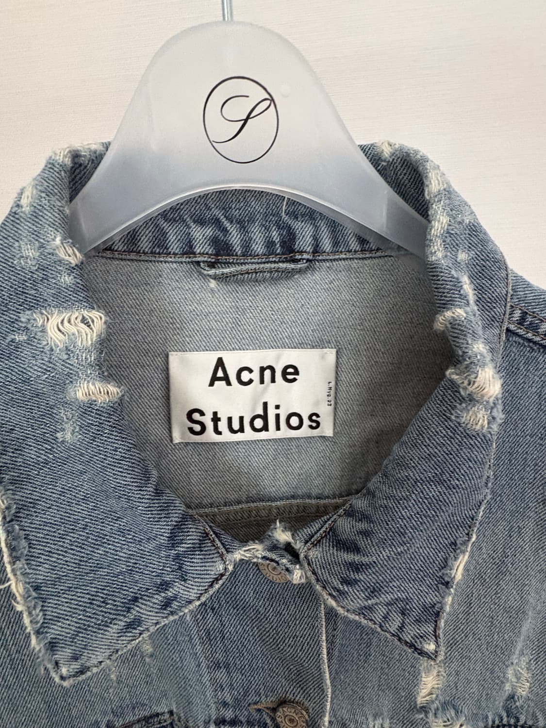 Acne Studios 트레스드 데님 자켓 38 상품이미지3