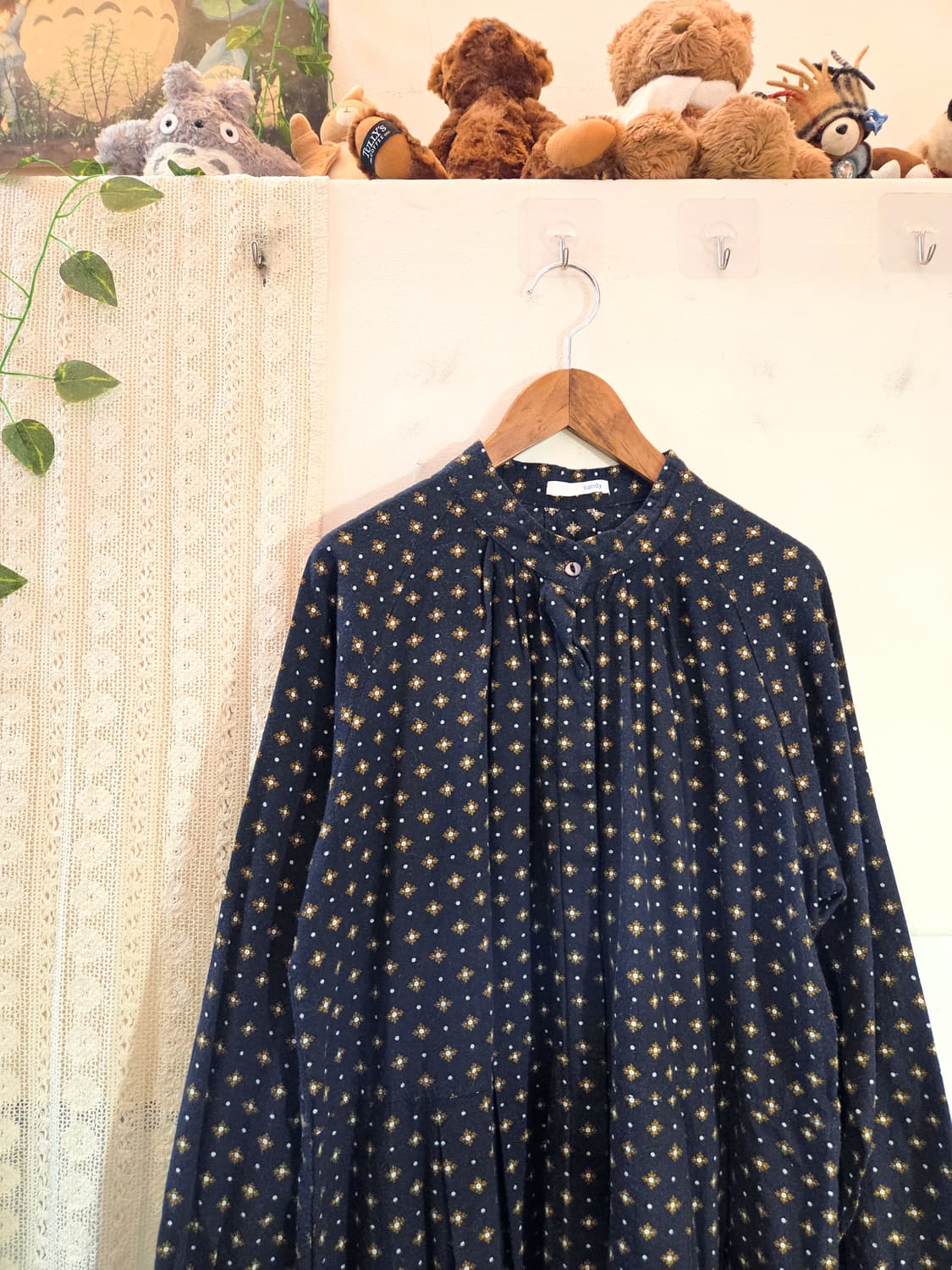 패턴 버튼업 원피스 상품이미지2