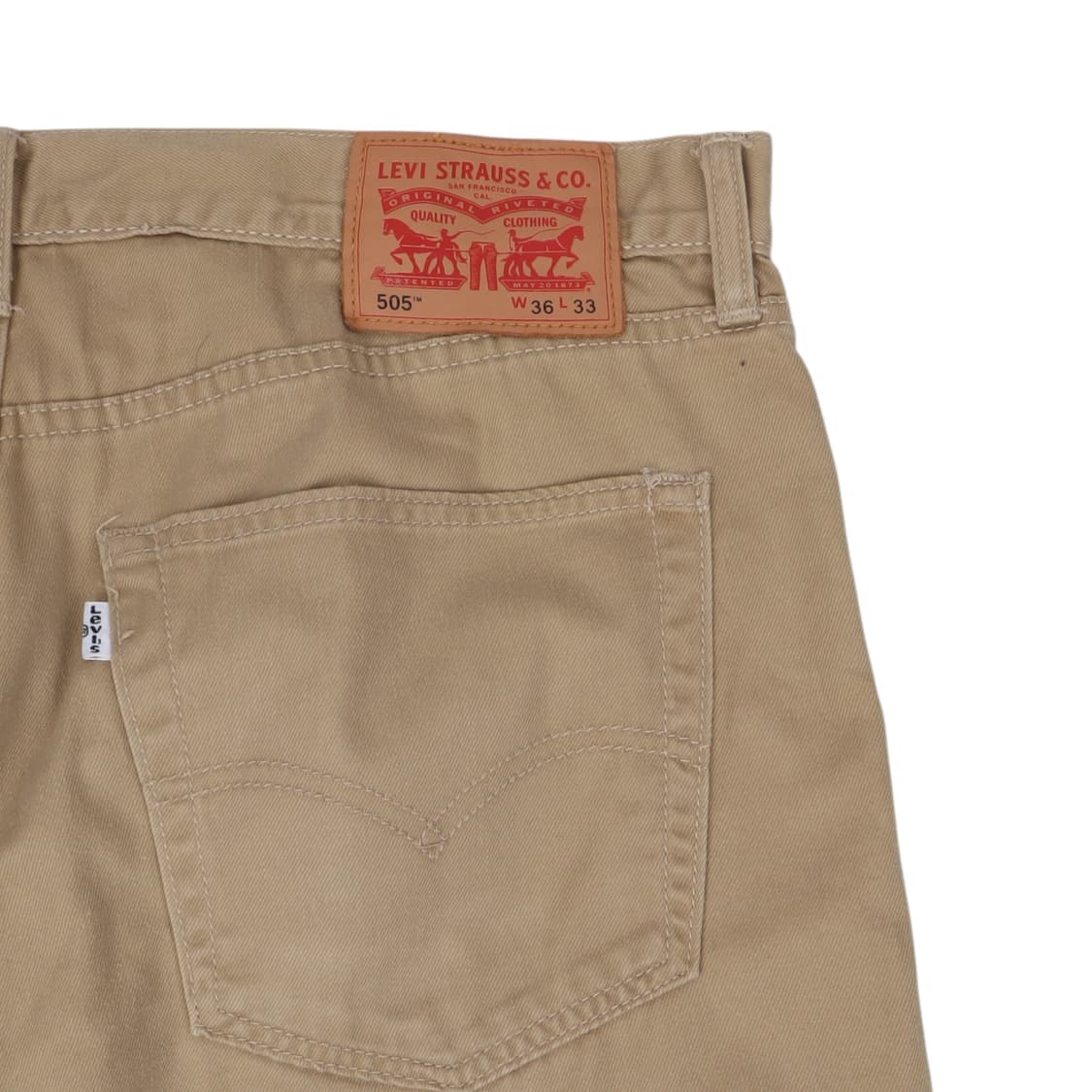 리바이스 505 베이지 워크 데님팬츠 상품이미지3
