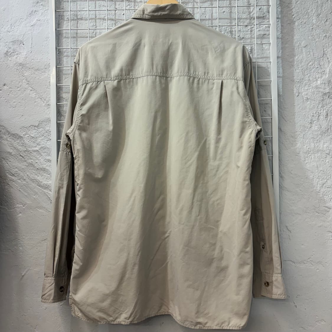90s 컬럼비아 빈티지 라이트 베이지 셔츠 S 상품이미지2