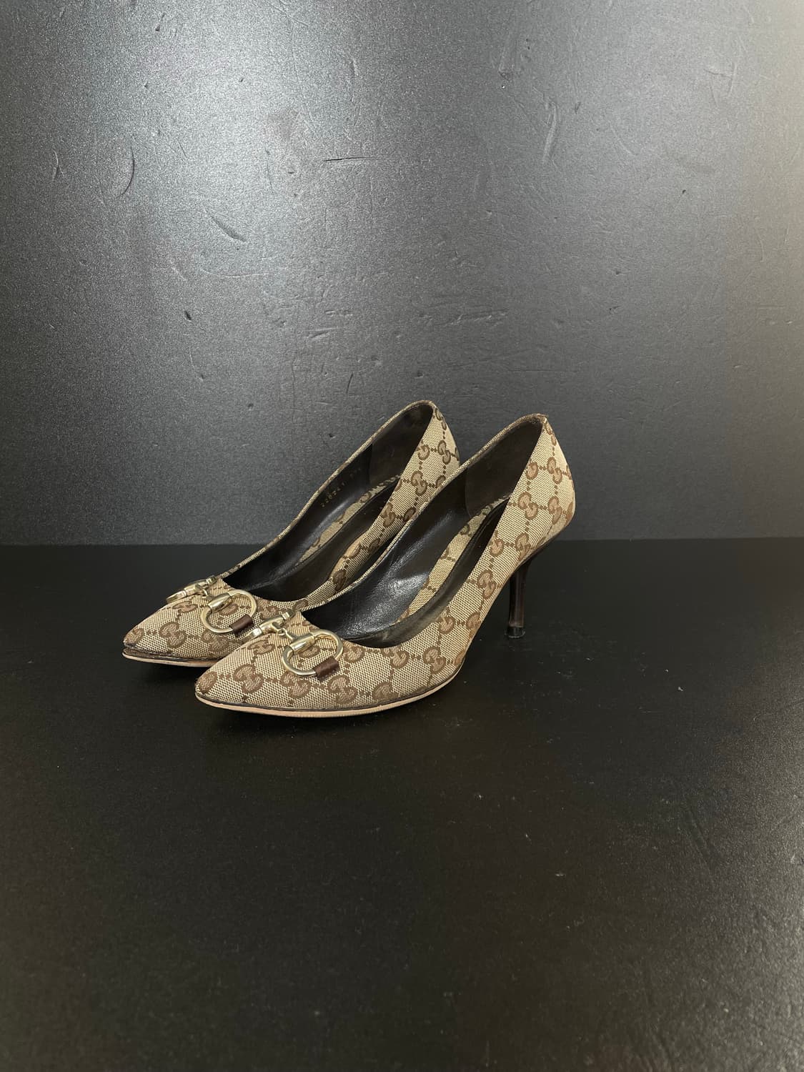 [245] GUCCI 구찌 홀스빗 펌프스 자카드 하이힐 상품이미지3