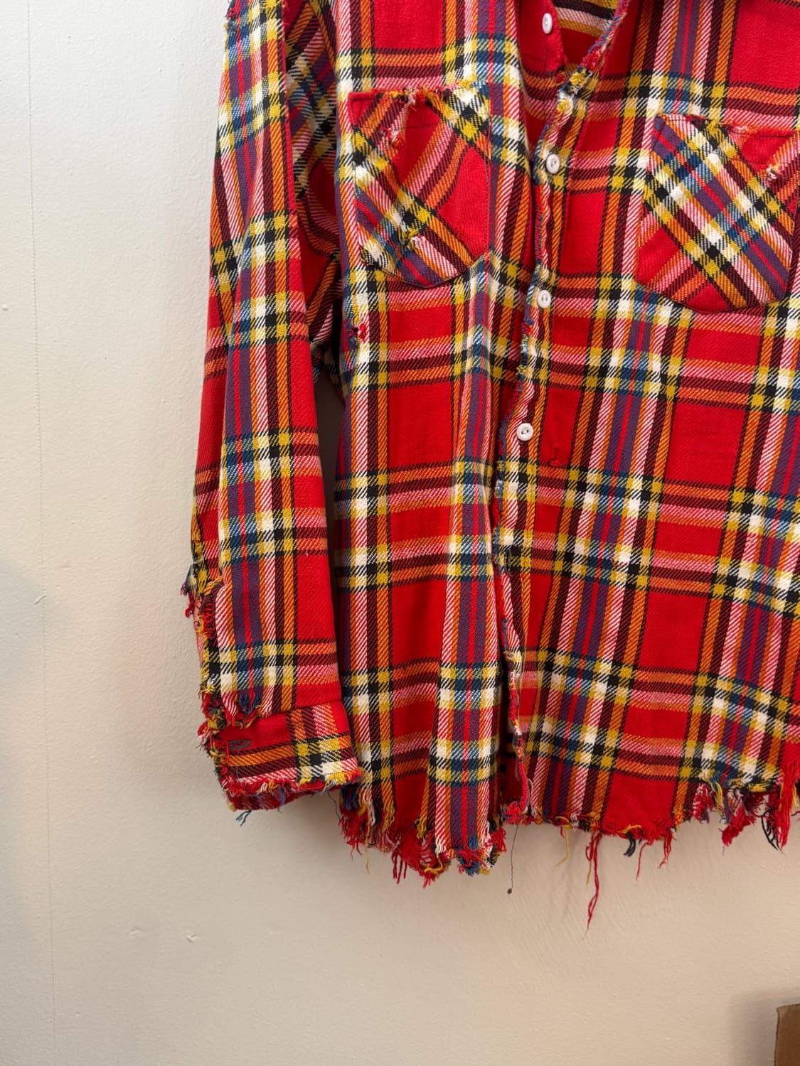 80s big mac flannel button up shirt 상품이미지4