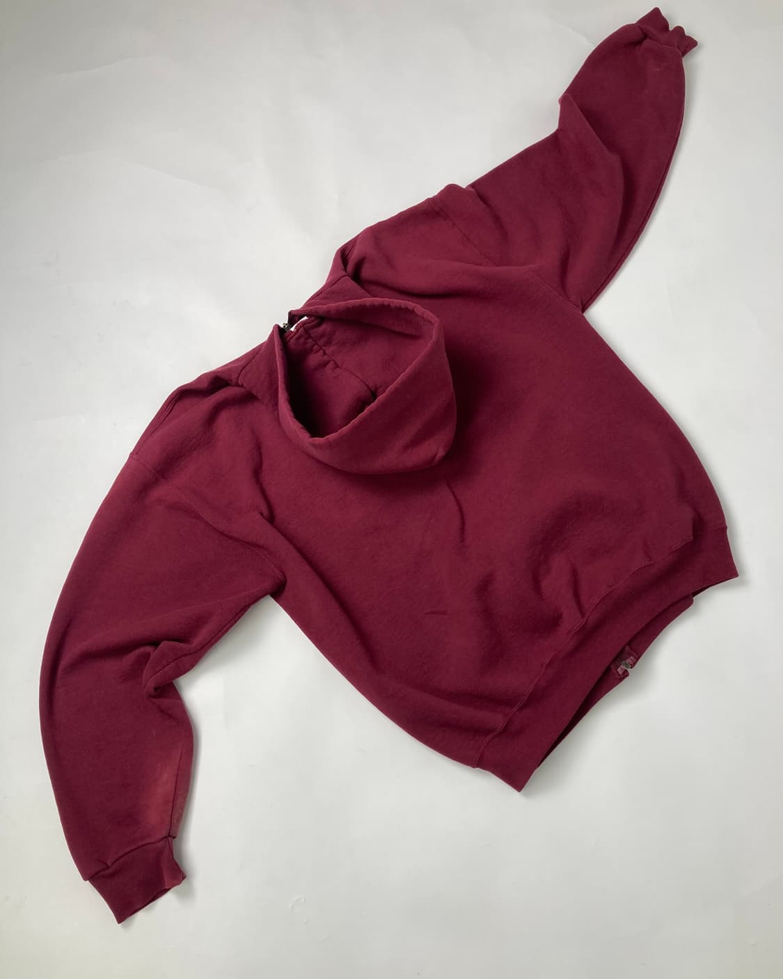 90s Russell Zip Up Hoodie (burgundy) 상품이미지2