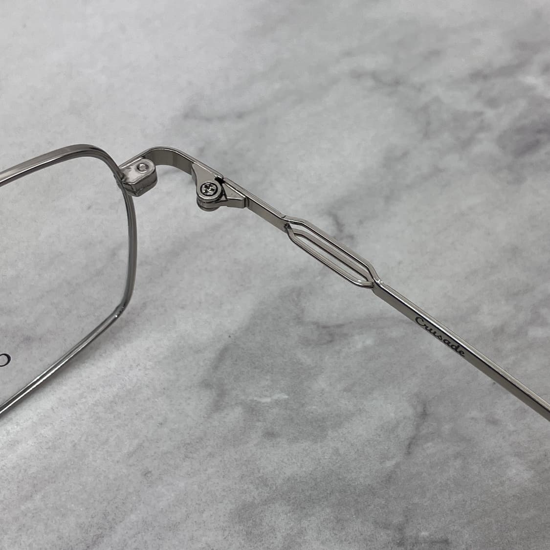 C93 크루세이드 Crusade 차콜 실버 스퀘어 메탈테 안경 45139 상품이미지3