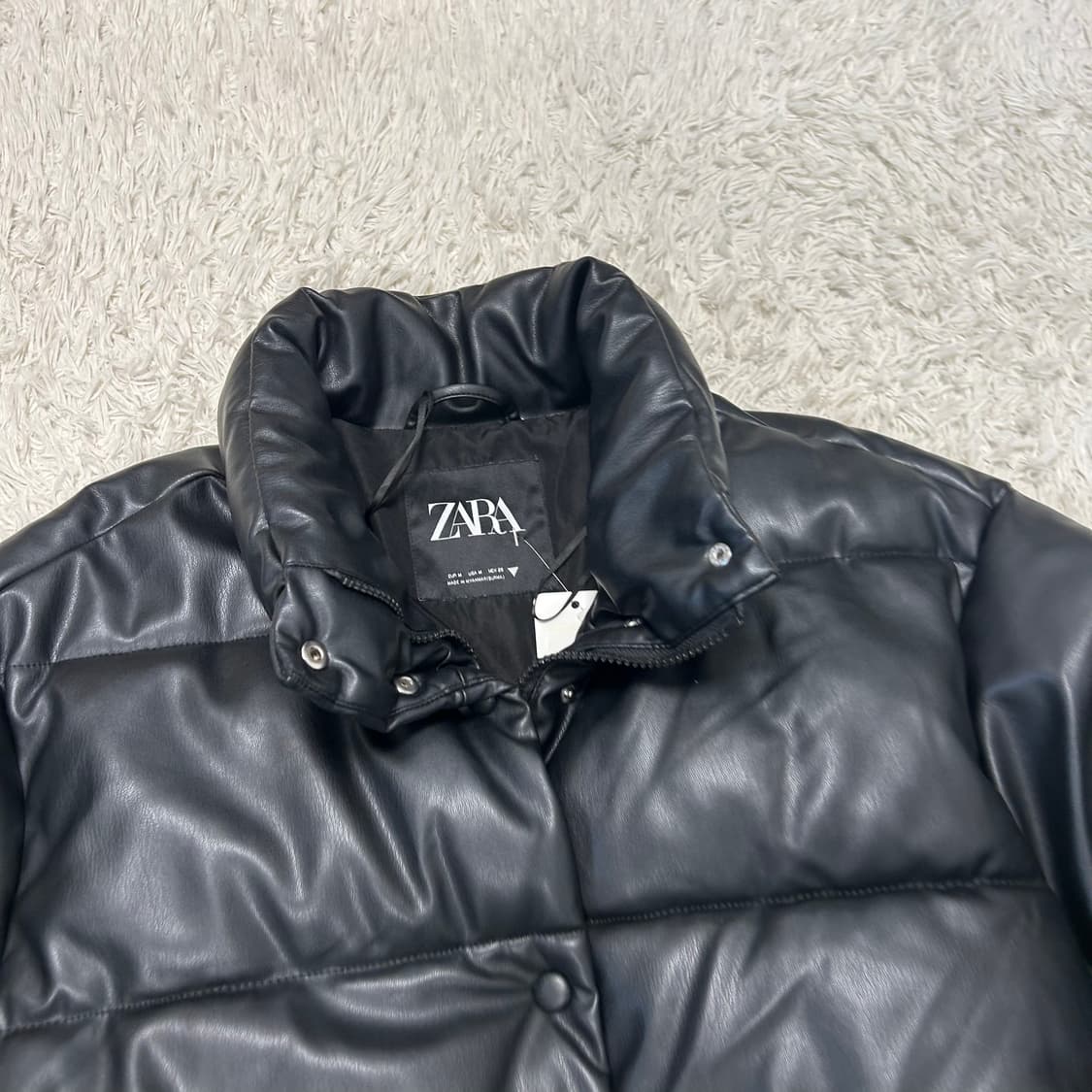 ZARA Leather Padding Jacket 상품이미지5