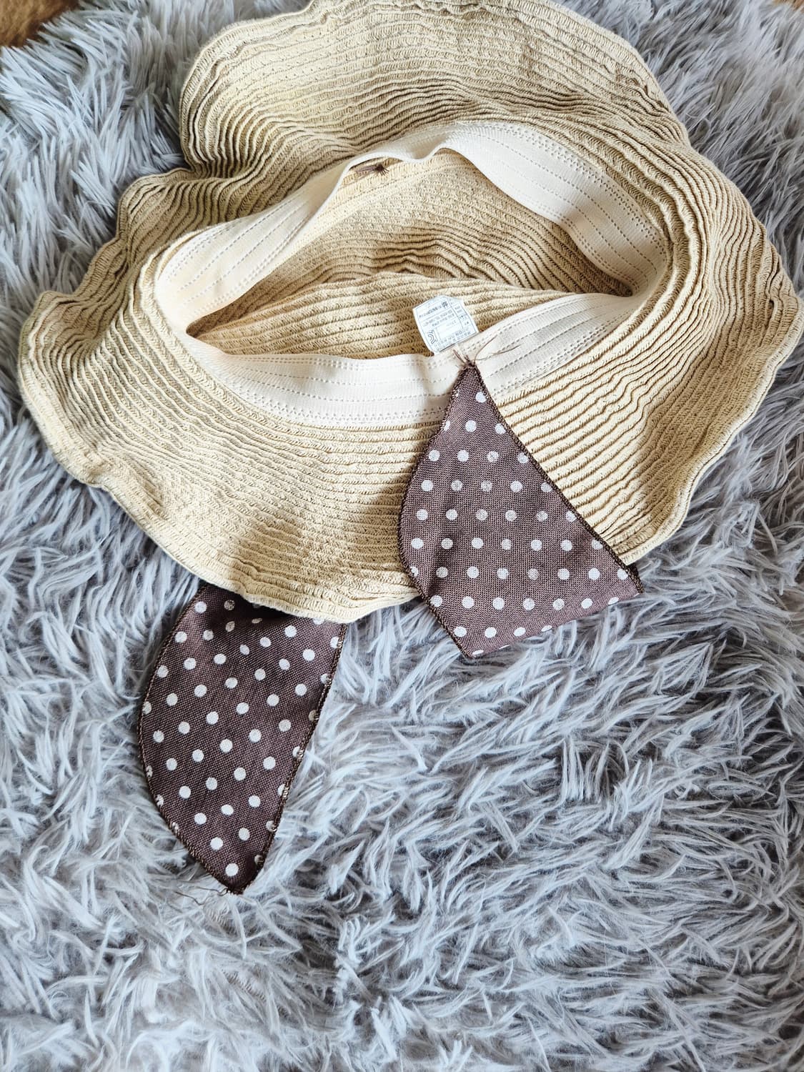 리본 땡땡이 모자 상품이미지2