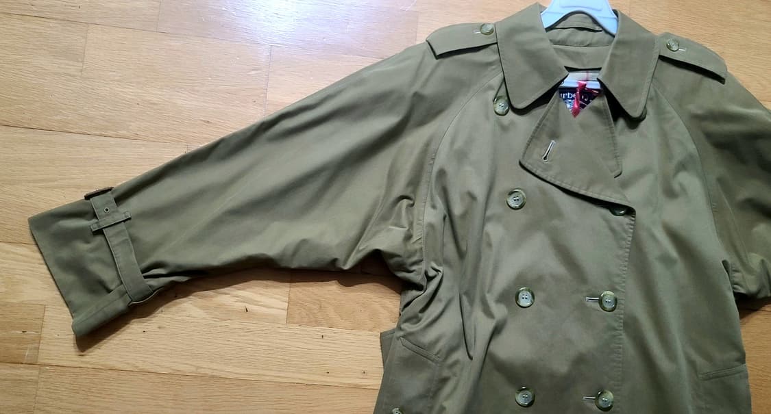 Burberrys 버버리 90's 노바체크 더블 트렌치코트 상품이미지7