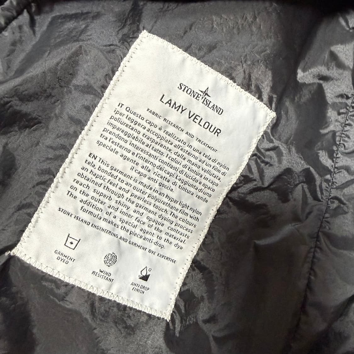 [L] 스톤아일랜드 라미 벨루어 바람막이 상품이미지6