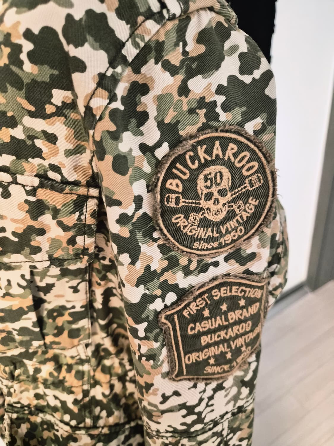 버커루 빈티지 밀리터리 카모 야상 자켓 (S사이즈) 상품이미지3