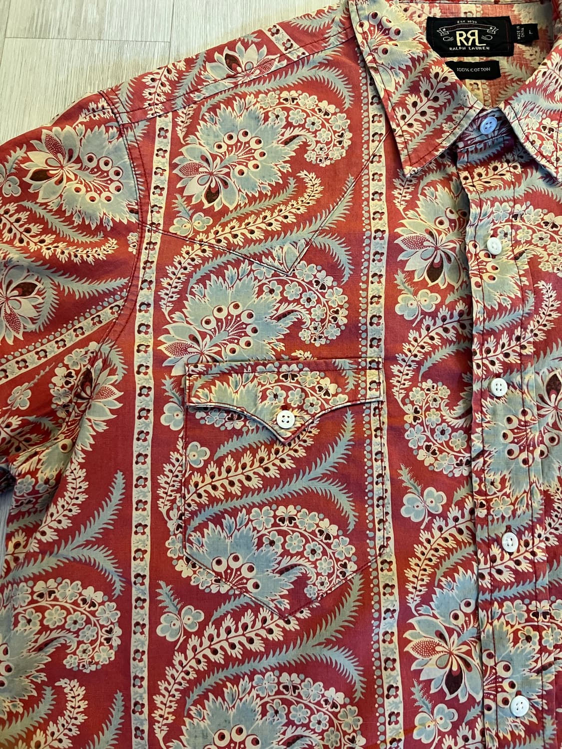 RRL paisley western 반팔셔츠  상품이미지2
