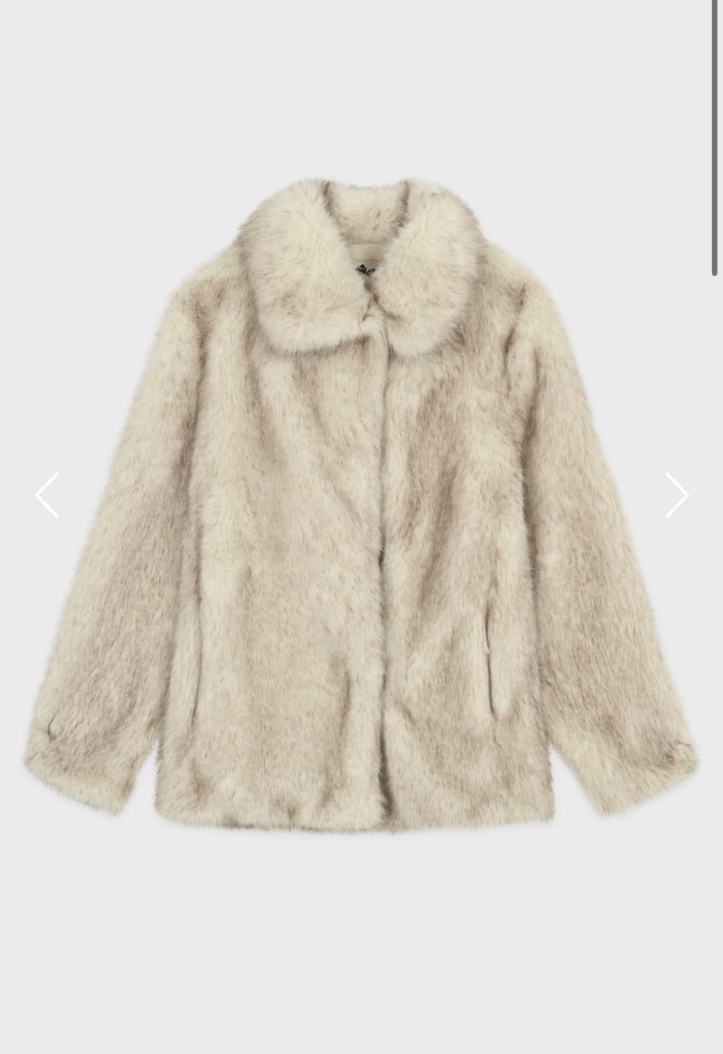 시눈sinnon 퍼코트 Ivory 상품이미지1