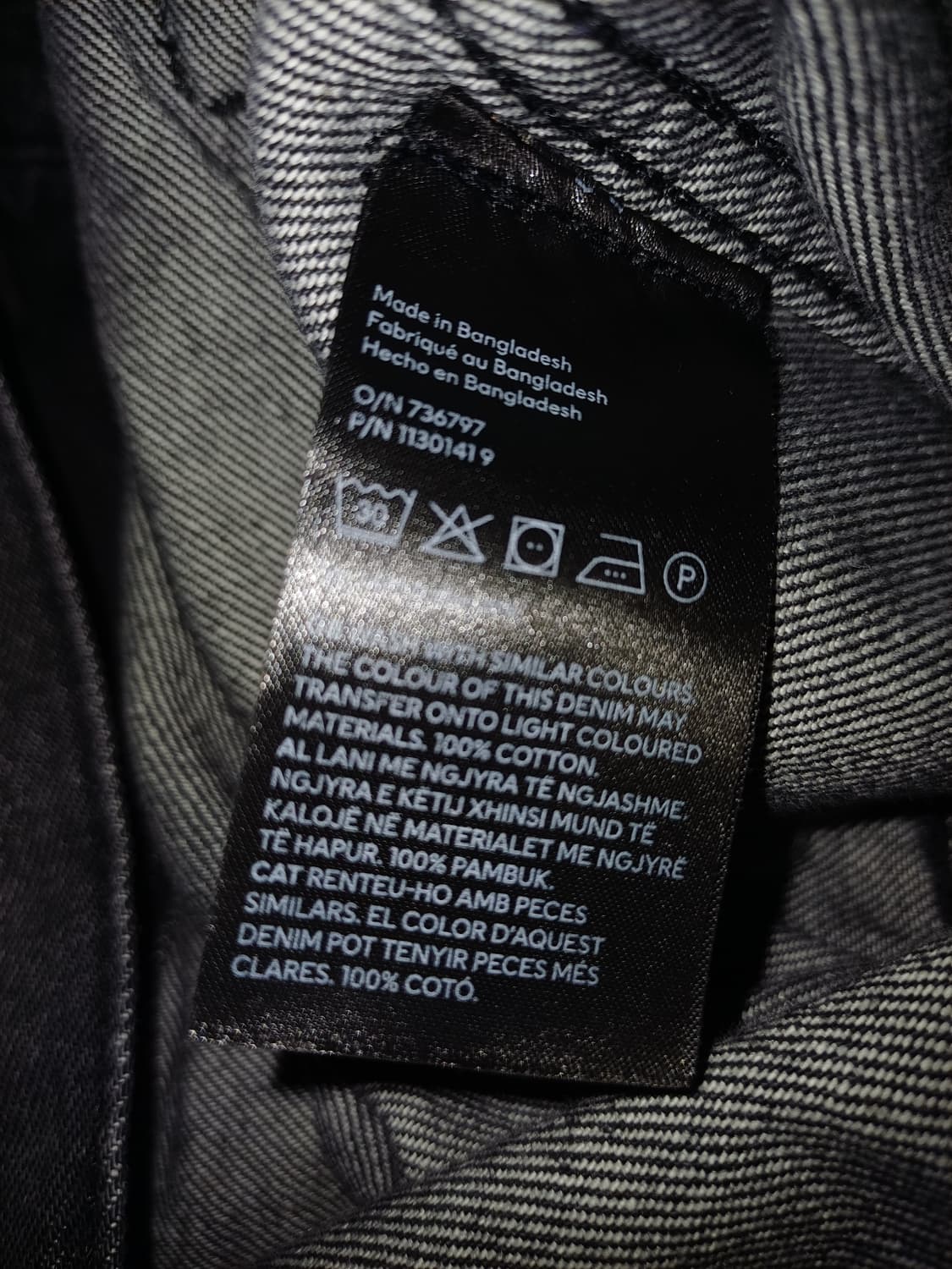 h&m 흐앤므 흑청 트러커 자켓 상품이미지4