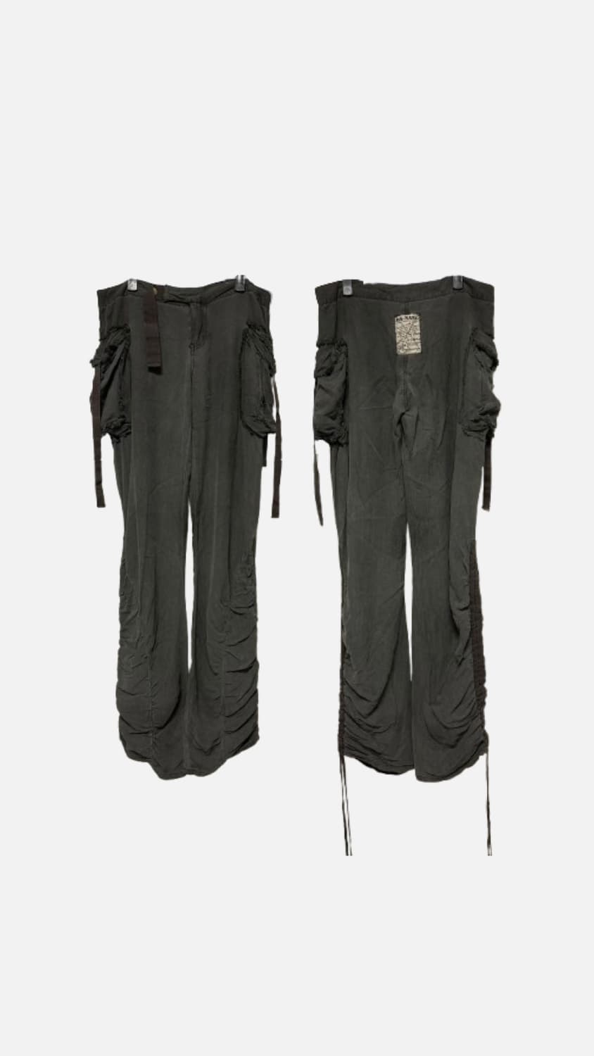 택포•빈티지 goa깔 00s y2k 셔링 카고 팬츠 상품이미지2