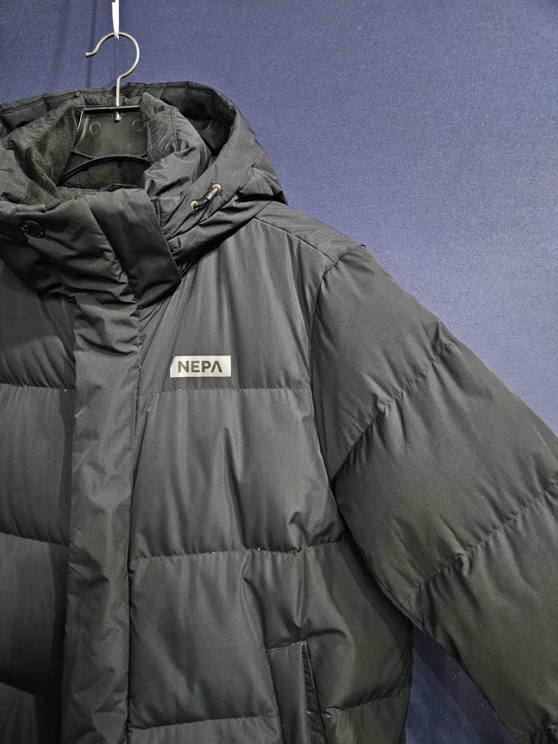 네파 블랙컬러 남성 105 덕다운 롱패딩  상품이미지4