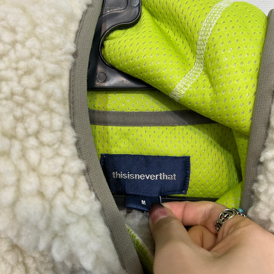 디스이즈네버뎃 후리스 뽀글이 M  상품이미지2