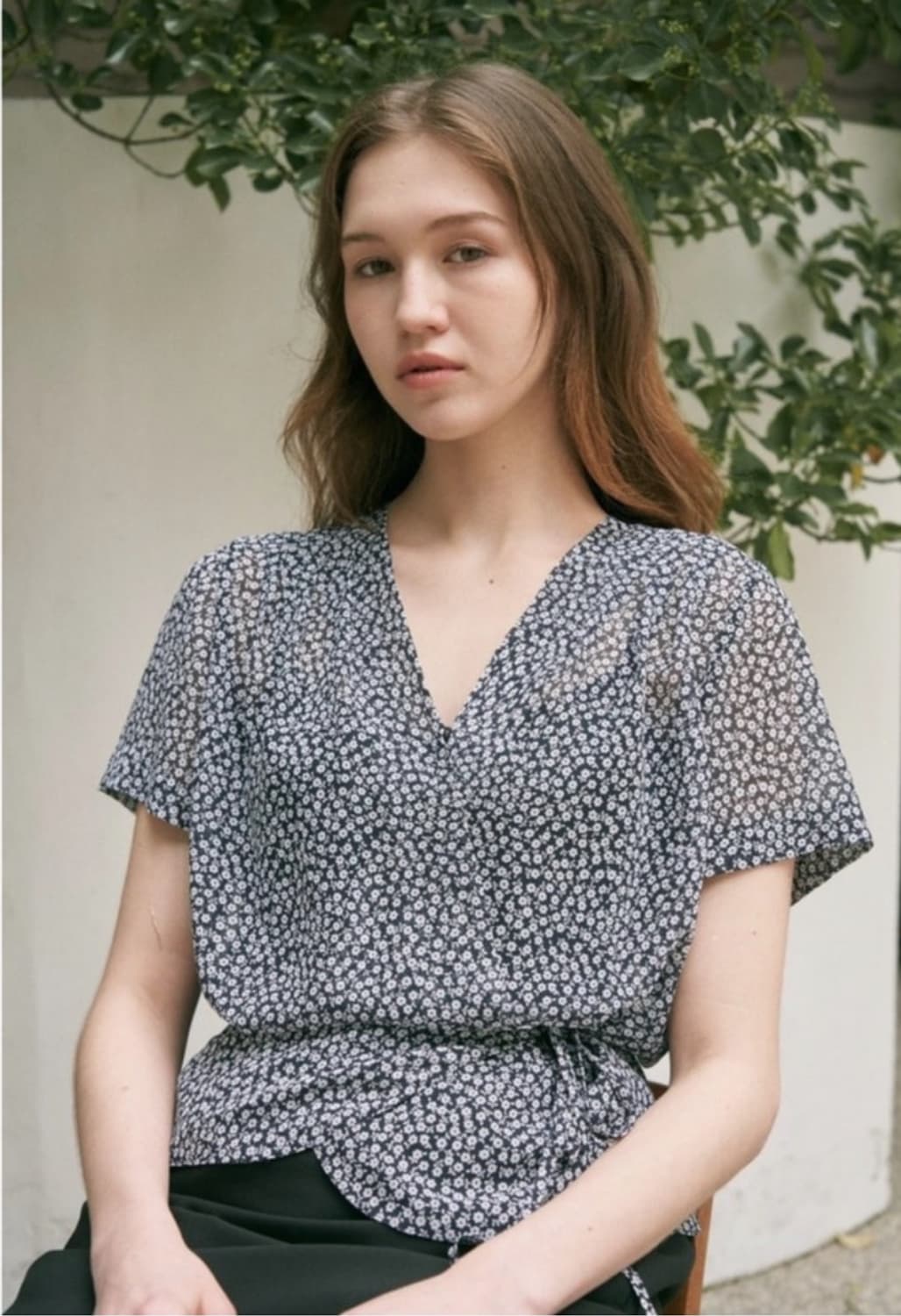 오브네어 ovneir 누가영 클레어 블라우스 플로럴 상품이미지3