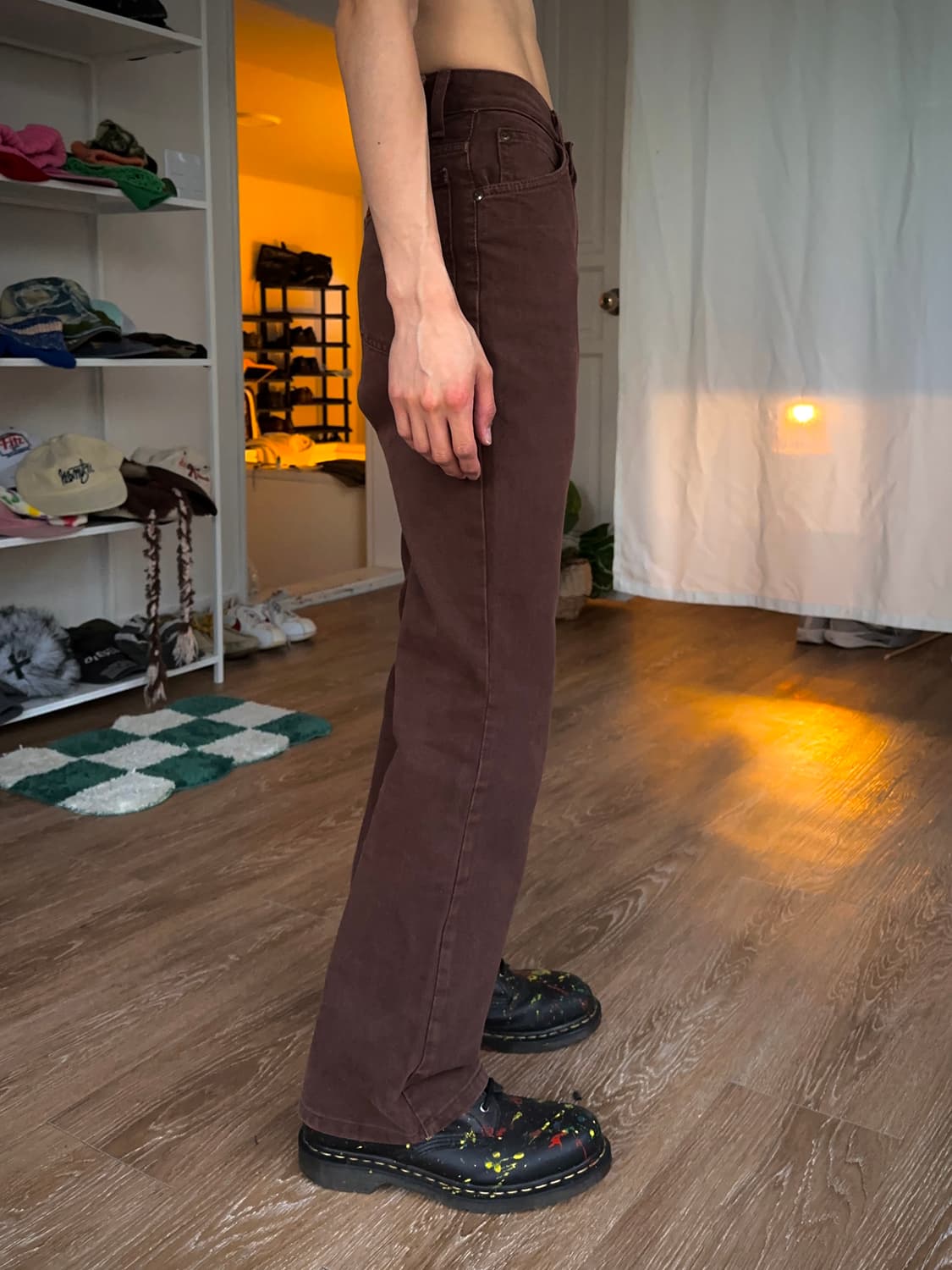 Lee Western 초코 브라운 플레어 진 상품이미지4