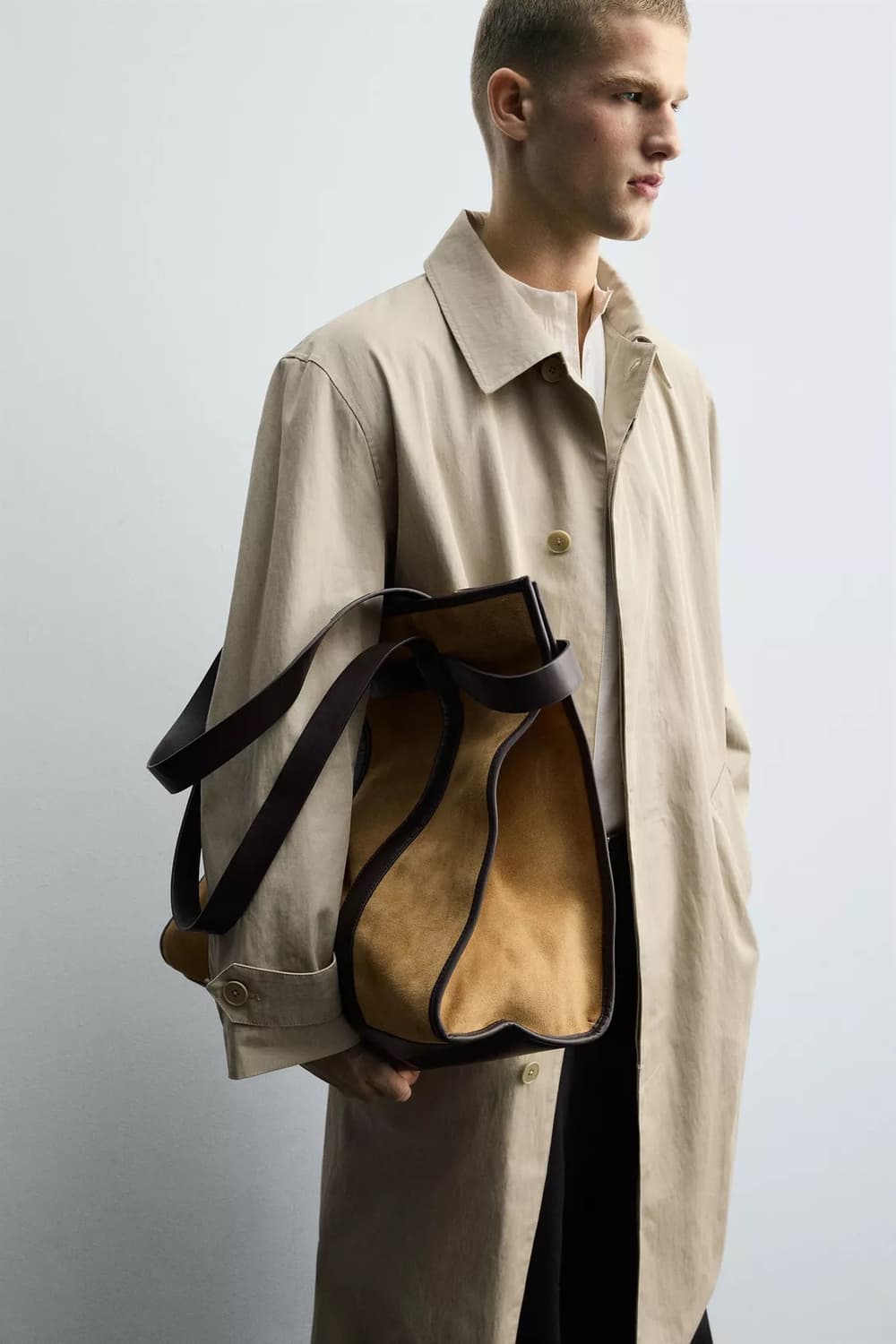 자라 레더 쇼퍼백 상품이미지5