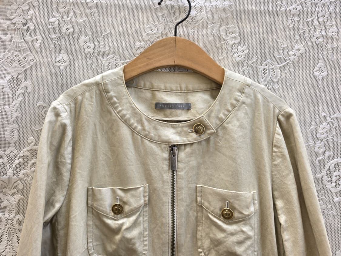 띠어리 럭스 리넨 집업자켓 상품이미지2