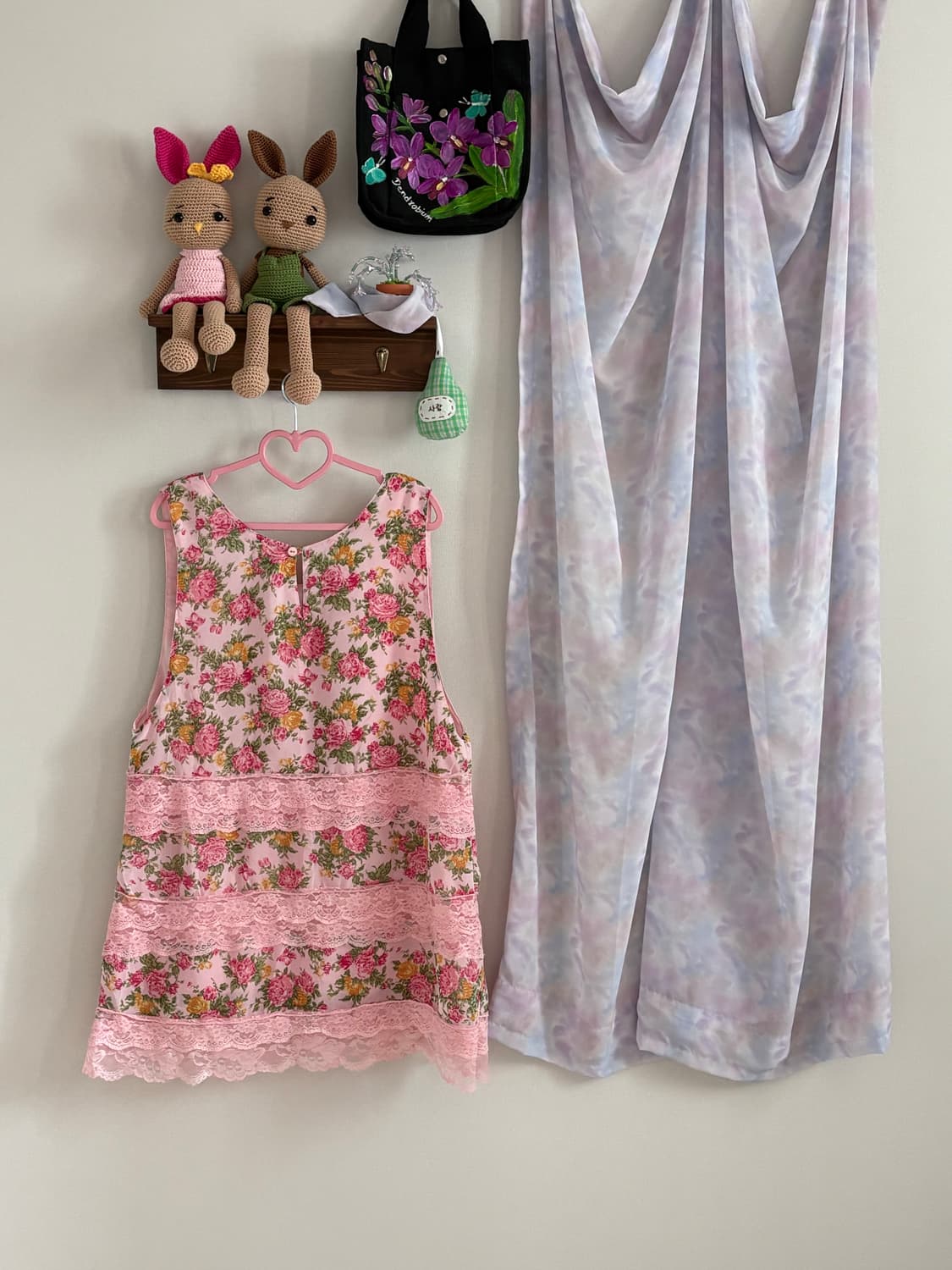 핑크 플라워 원피스 상품이미지3