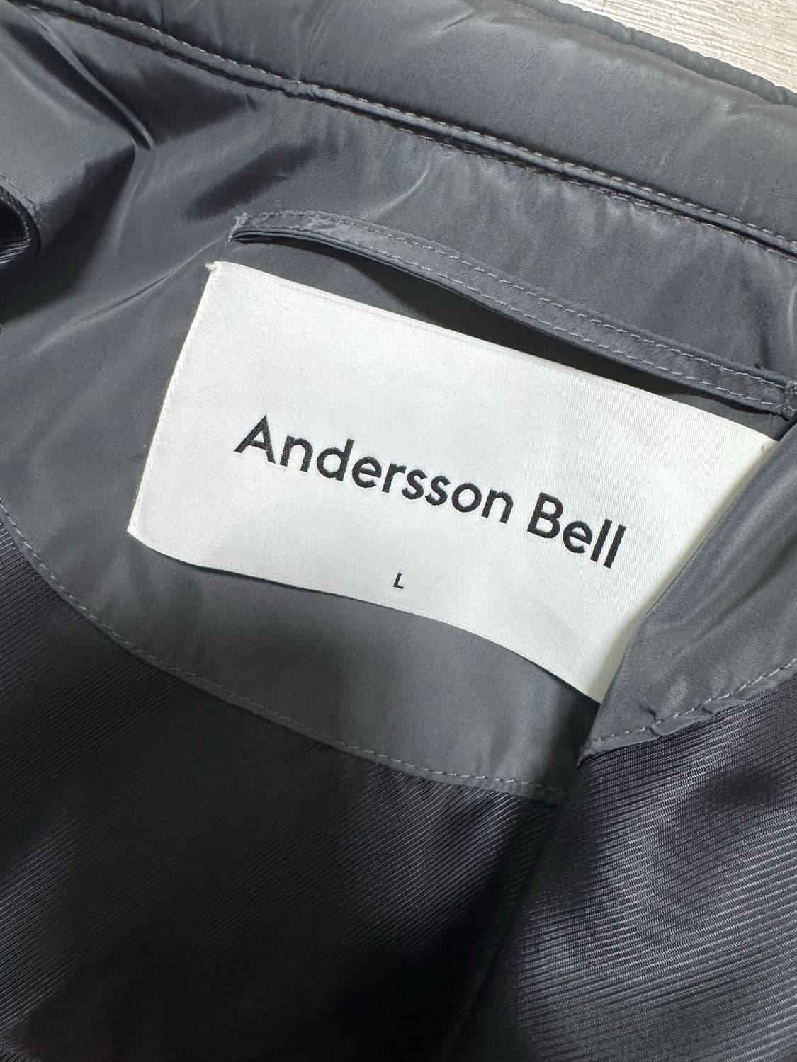 앤더슨벨 브라이언 바이커 패디드 점퍼 awa387m 차콜 상품이미지2