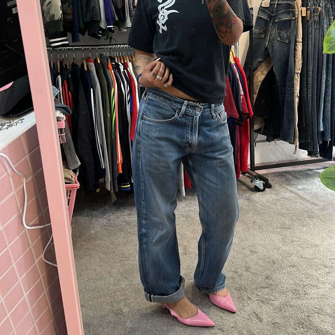 리바이스503 셀비지 레귤러 와이드핏 데님(32) 상품이미지1