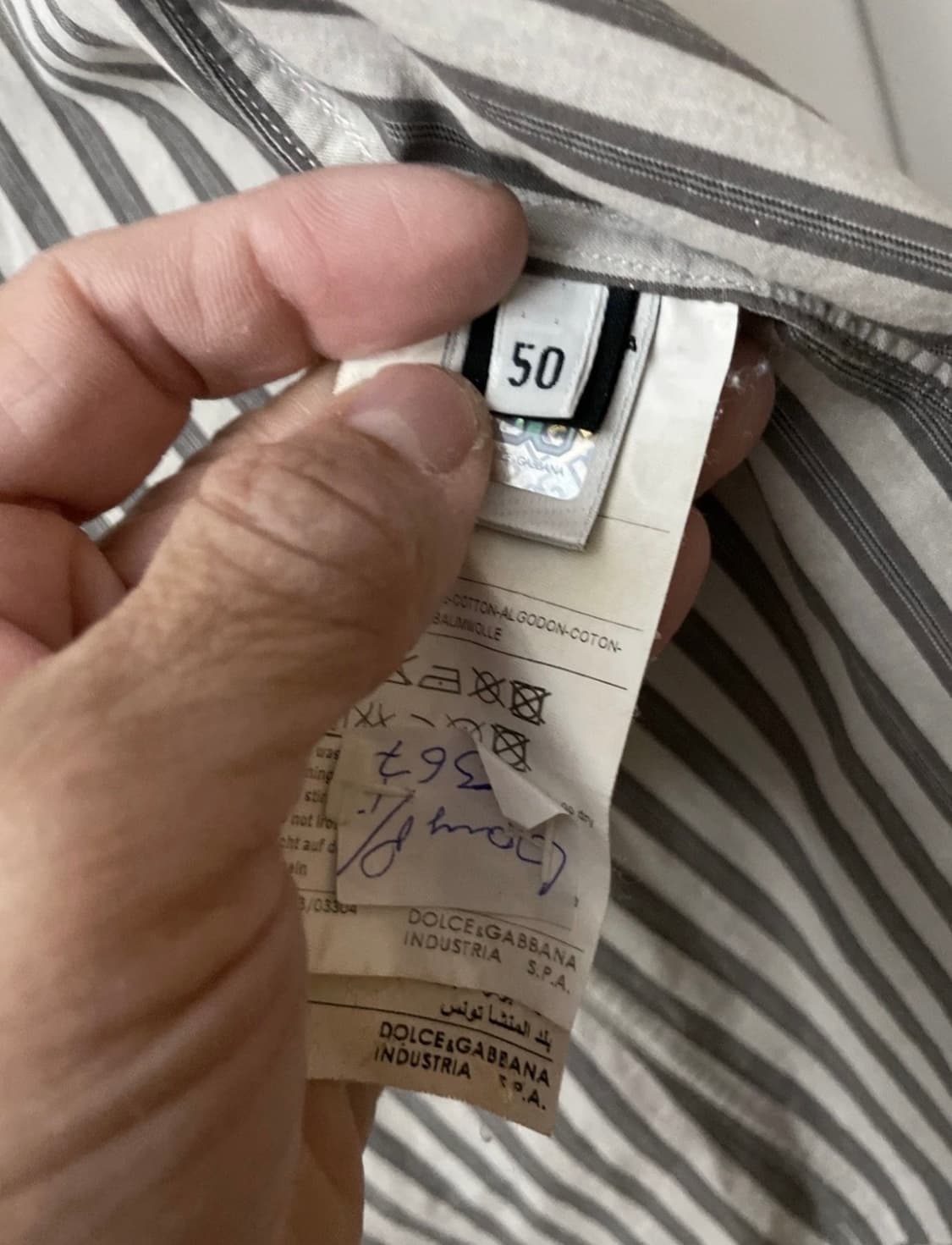 2010s D&G 세컨라인 스트라이프 셔츠 50 상품이미지3