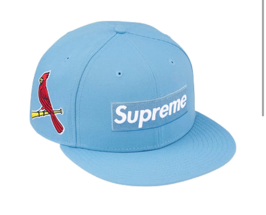 슈프림 x MLB 팀 박스 로고 뉴에라 세인트 루이스 카디널 상품이미지1