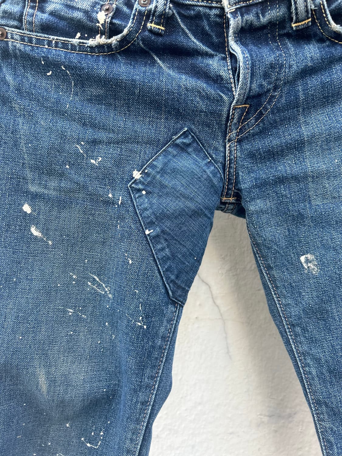 오어슬로우 청바지 패치워크 페인트 데님 상품이미지6