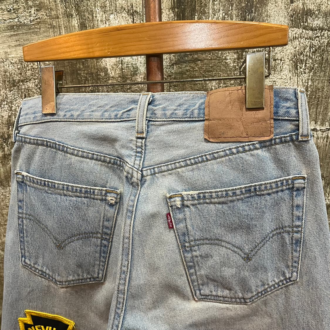00s USA 리바이스 501 패치 데님 팬츠 상품이미지8