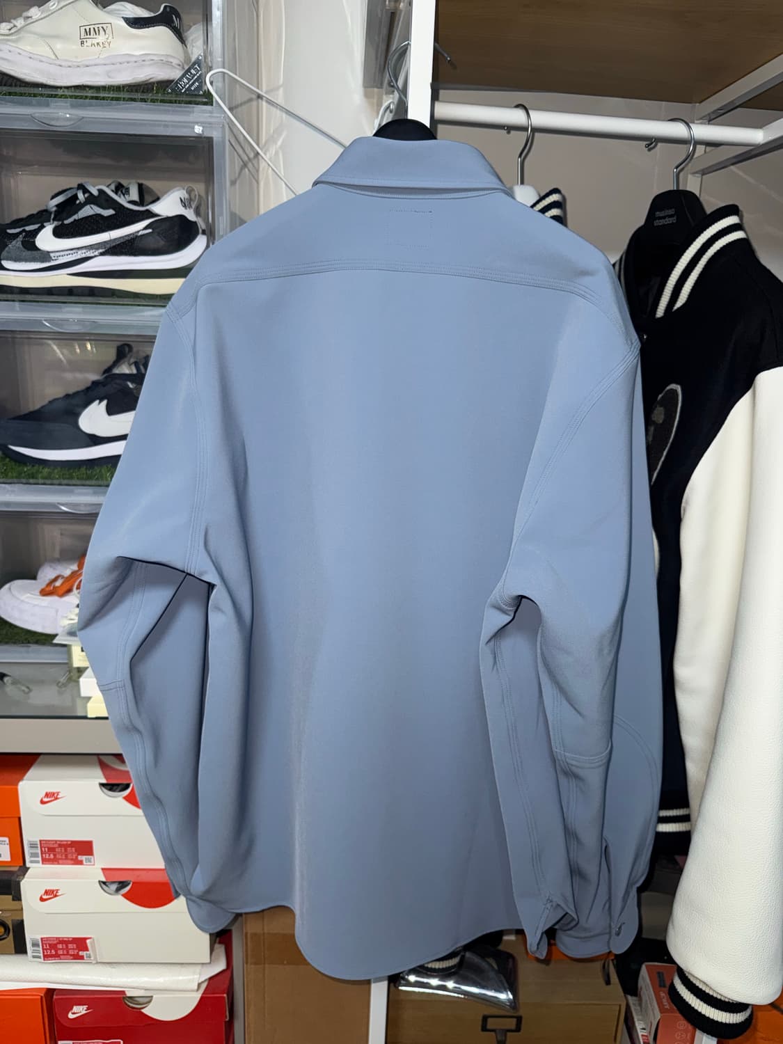 니들스 스튜디오스 별주 셔츠 블루 L사이즈 상품이미지2