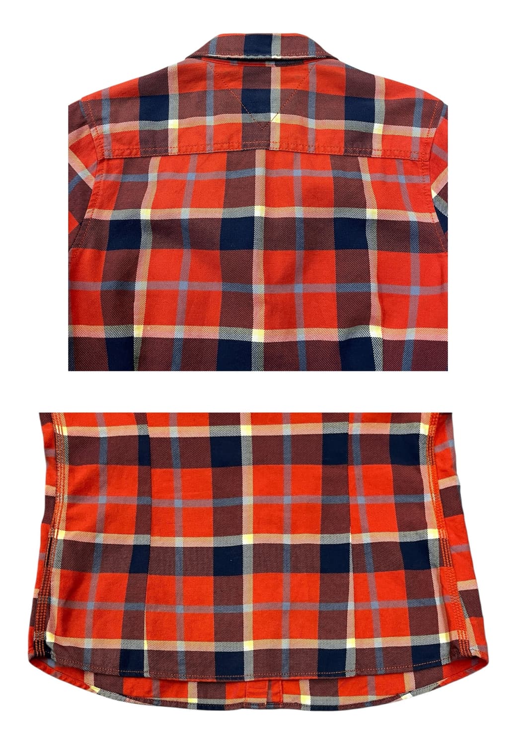 타미힐피거 버튼 체크 셔츠 레드 M #csz2079 상품이미지8