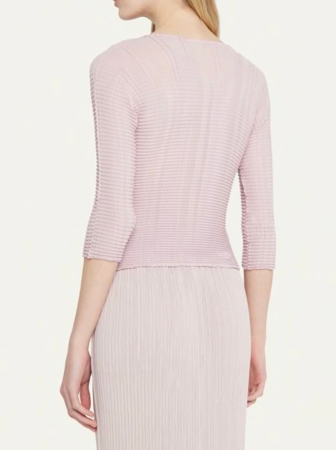 이세이미야케 스트라이프 라이크 핑크 탑 상품이미지5