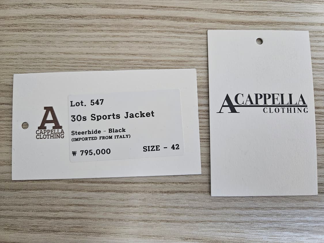 아카펠라클로딩 Lot.547 스티어하이드 30s 스포츠 자켓 상품이미지8