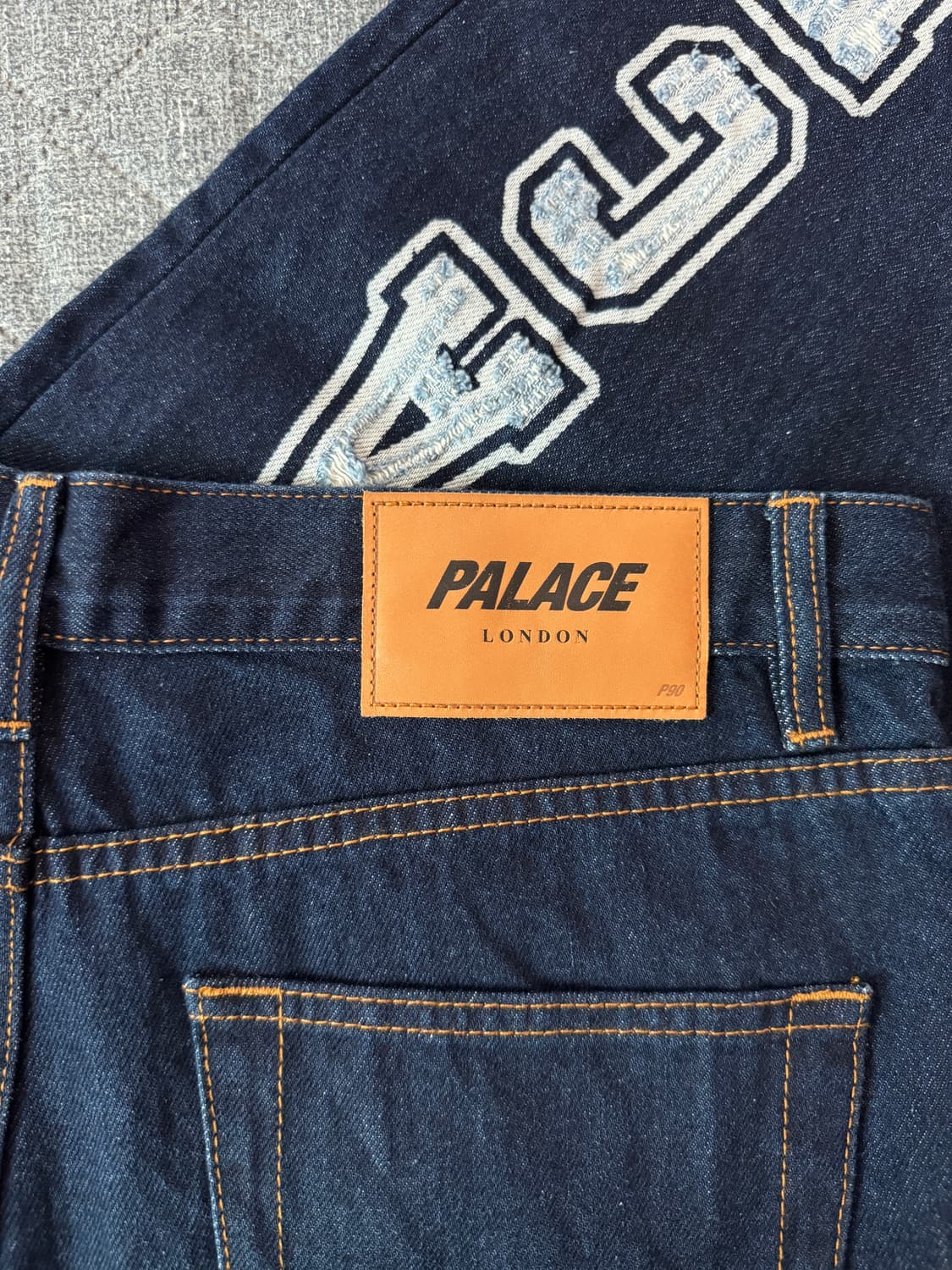 (30)팔라스 P90 컬리지 스트레스 배기진 인디고 워시 상품이미지2