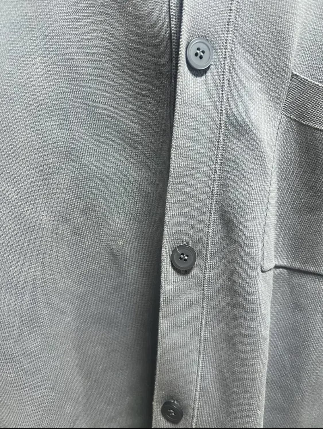 코스(COS)/니티드 코튼 자켓 스틸블루/M 상품이미지7