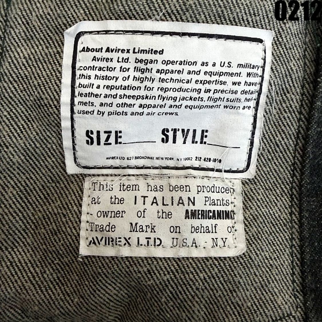 아비렉스 U.S.A.  트러커 데님자켓 S 0212  상품이미지9