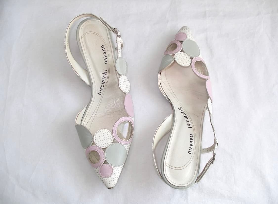 히로미치나카노 patched kitten heels 상품이미지1
