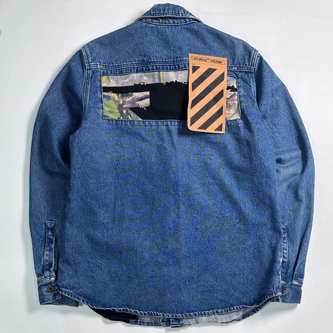 오프화이트 데님 셔츠 자켓 상품이미지6