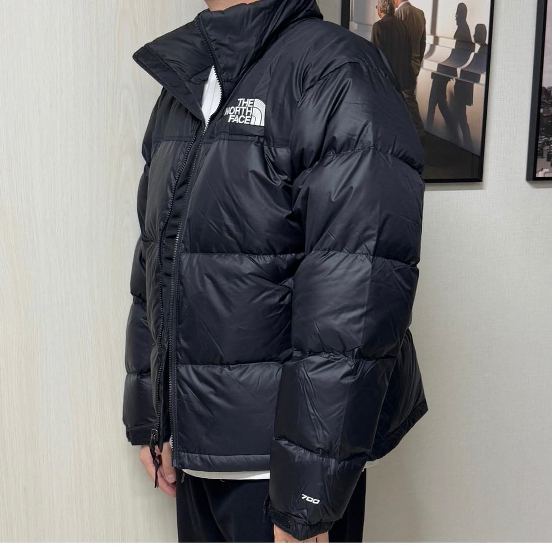 노스페이스 패딩 1996 에코 눕시 레트로 700 블랙 숏패딩 상품이미지2