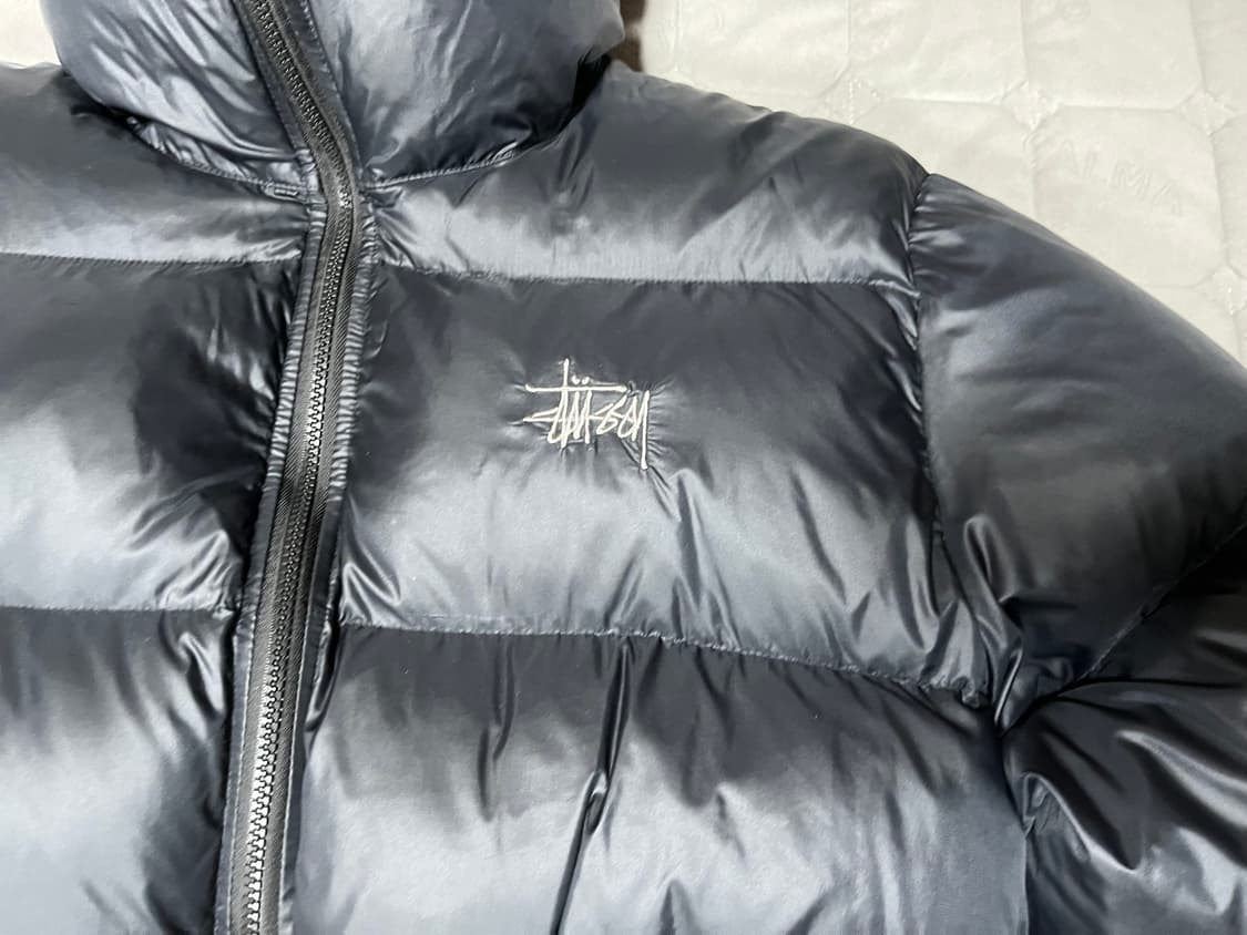 스투시 다운 파카 마이크로 립스탑 팬텀 블랙 L 상품이미지2