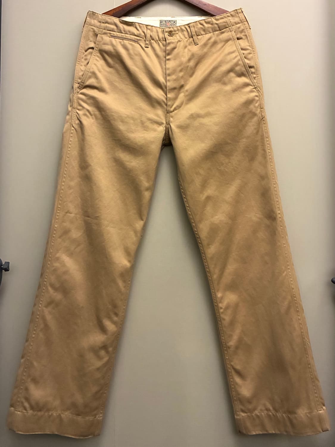 (32)버즈릭슨 밀리터리 오리지널 스펙 코튼 치노팬츠 워시 카멜 상품이미지1