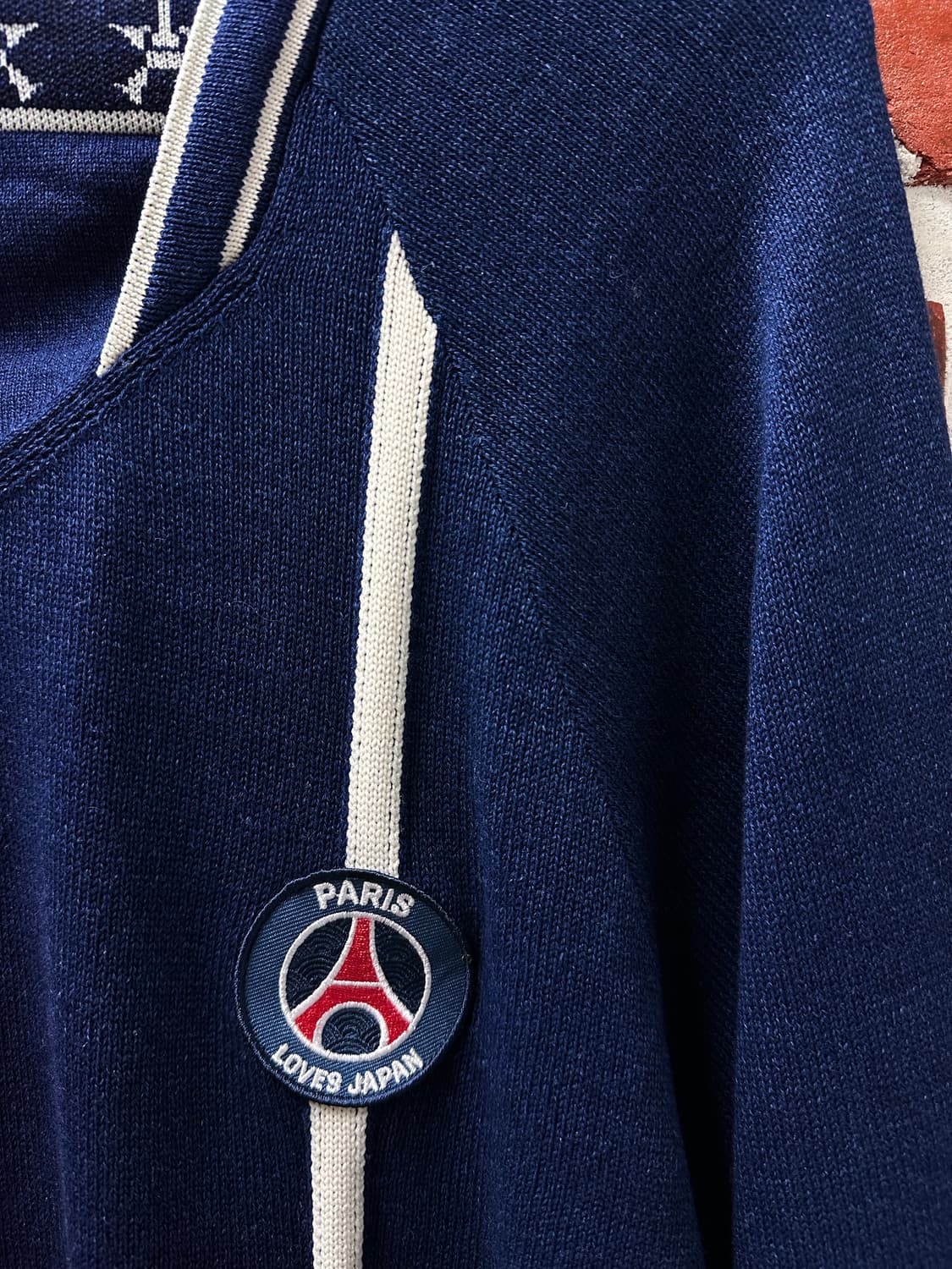 (M) Poggy x 파리생제르망 인디고 니트 상품이미지6